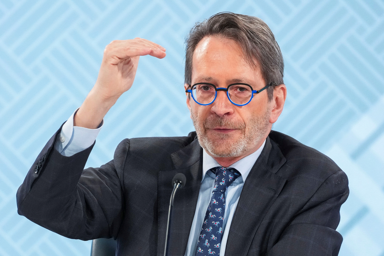 Thomas Helbling, deputy director of the International Monetary Fund's Asia-Pacific Department attends the 2026 annual IMF/World Bank Spring Meetings in Washington on Thursday. (Reuters-Yonhap)