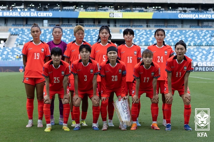 A group photo of the South Korean women’s national soccer team (KFA)