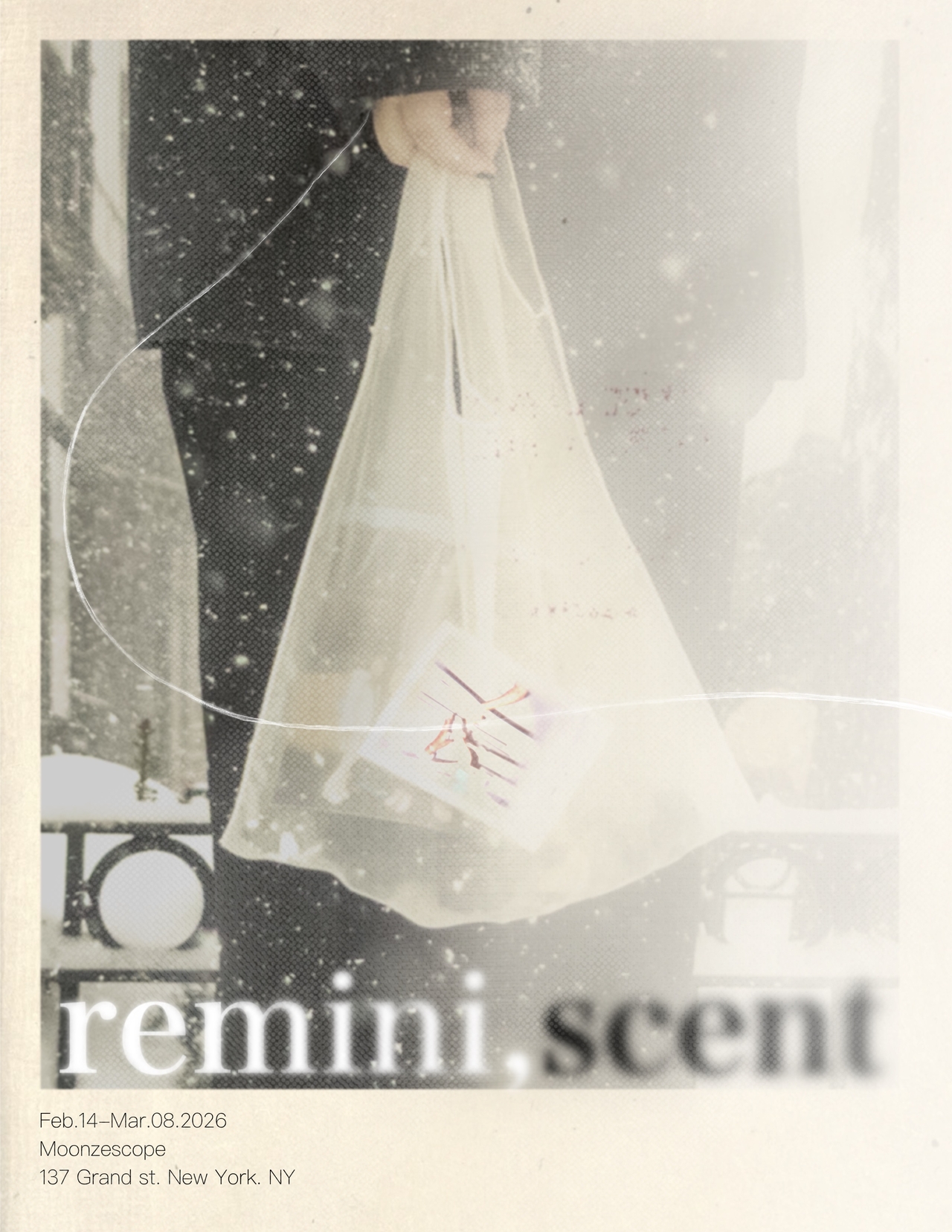 Promotional poster for "remini,scent" produced by  Pa:nStori (Pa:nStori)