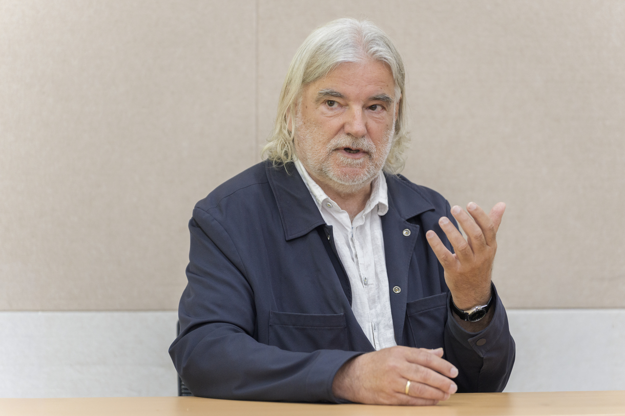 Heinz Janisch speaks during a group interview with reporters in Seoul on Tuesday. (Arts Council Korea)