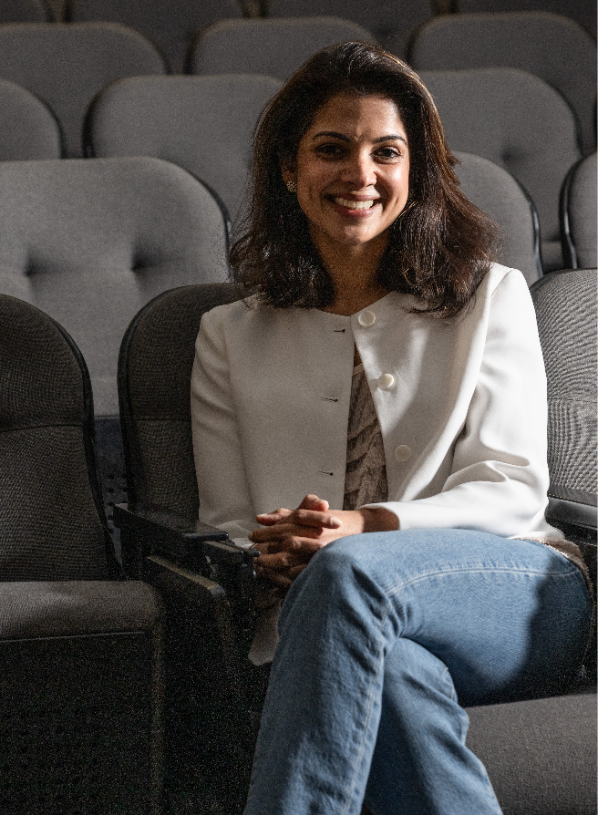 Urmila Venugopalan, president and managing director of the Motion Picture Association's Asia-Pacific region, poses for a photo at The Korea Herald headquarters in Yongsan-gu, Seoul, Monday. (Yoon Chang-bin/The Korea Herald)