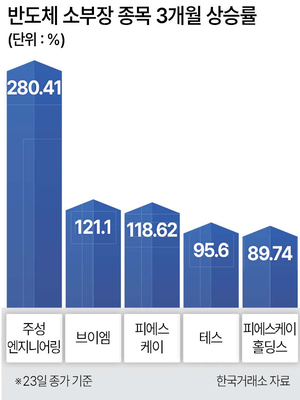 '삼전닉스' 달리니 소부장株도 날았다...반도체 온기 확산 - 뉴스 썸네일 이미지