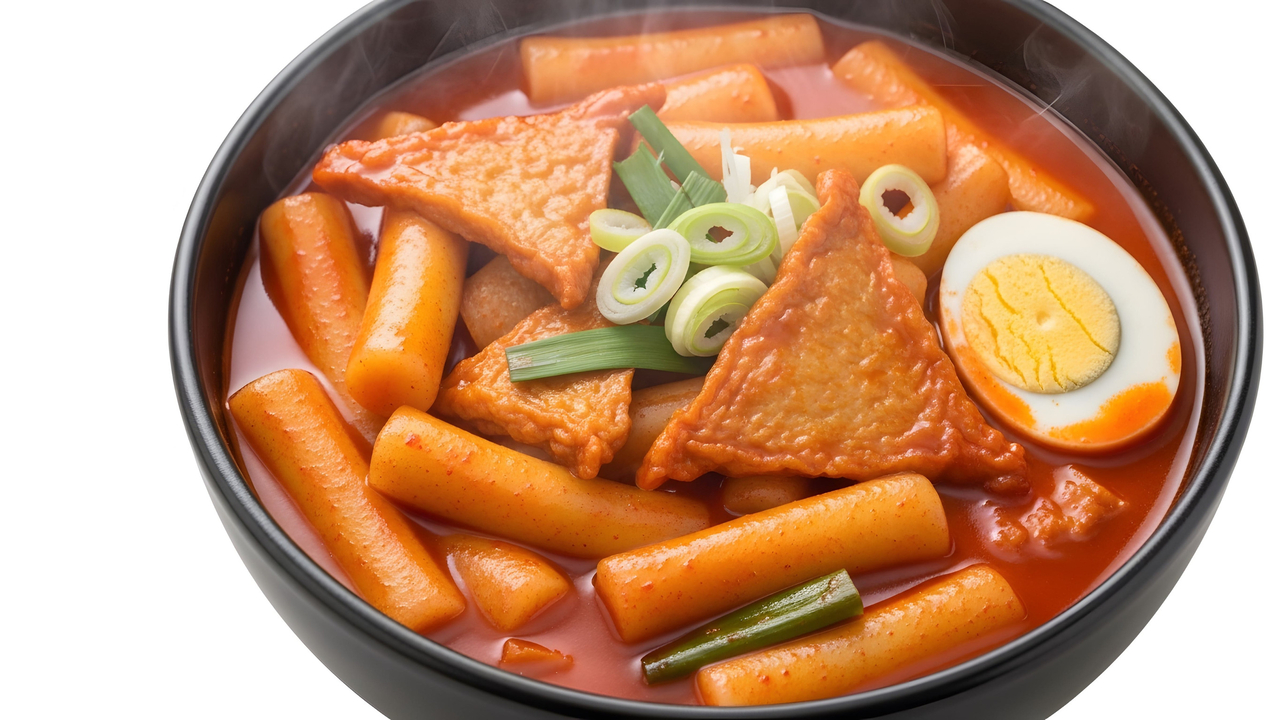 A bowl filled with tteokbokki (123rf)