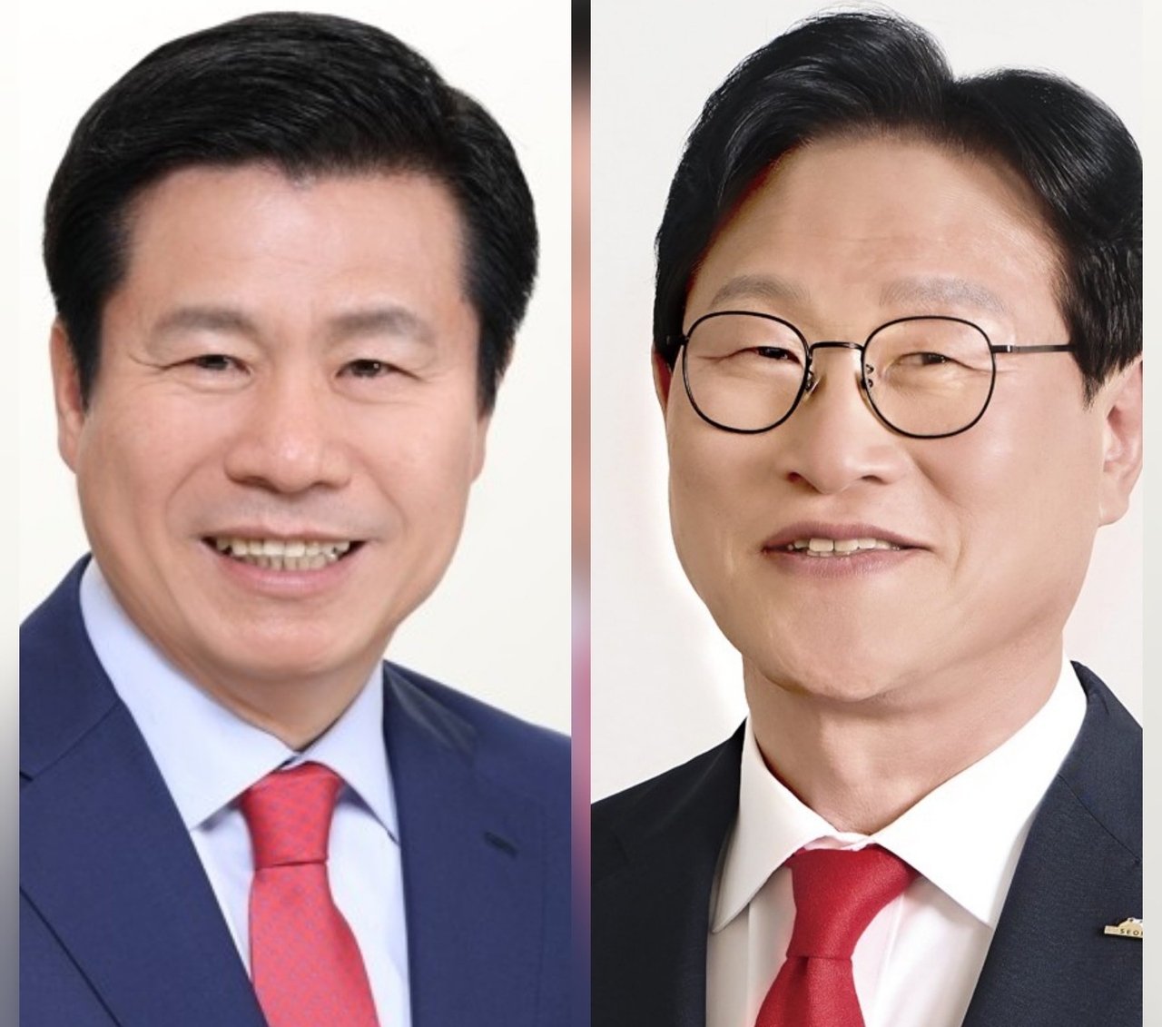 류규하 대구 중구청장(왼쪽)과 김대권 대구 수성구청장.[중앙선관위 홈페이지 캡처]