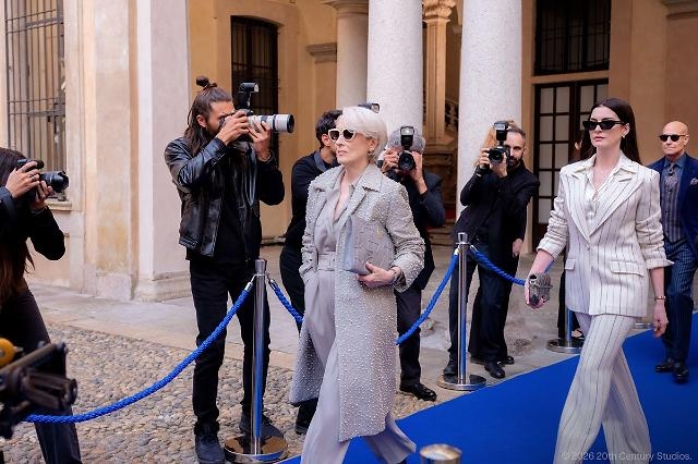 Meryl Streep (left) and Anne Hathaway star in "The Devil Wears Prada 2". (Walt Disney Co.)