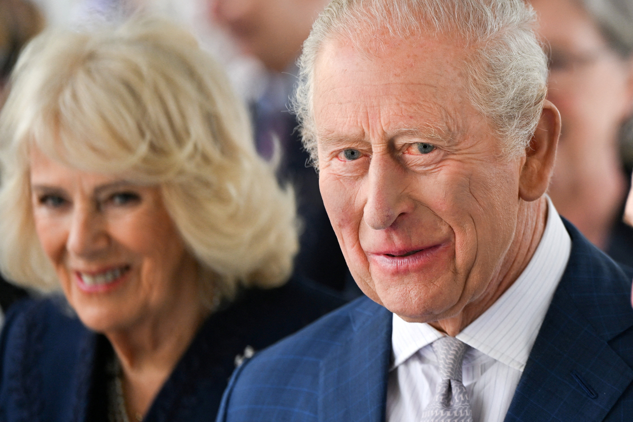 Britain's King Charles (right) and Queen Camilla in New York, Wednesday. (Reuters-Yonhap)