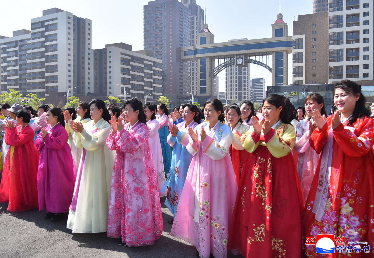 The Korean Central News Agency reported on Saturday that North Korea marked the International Workers’ Day with sports, games and cultural performances at theaters and outdoor stages. (Yonhap)