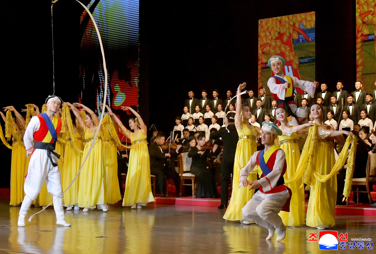 The Korean Central News Agency reported on Saturday that North Korea marked the International Workers’ Day with sports, games and cultural performances at theaters and outdoor stages. (Yonhap)