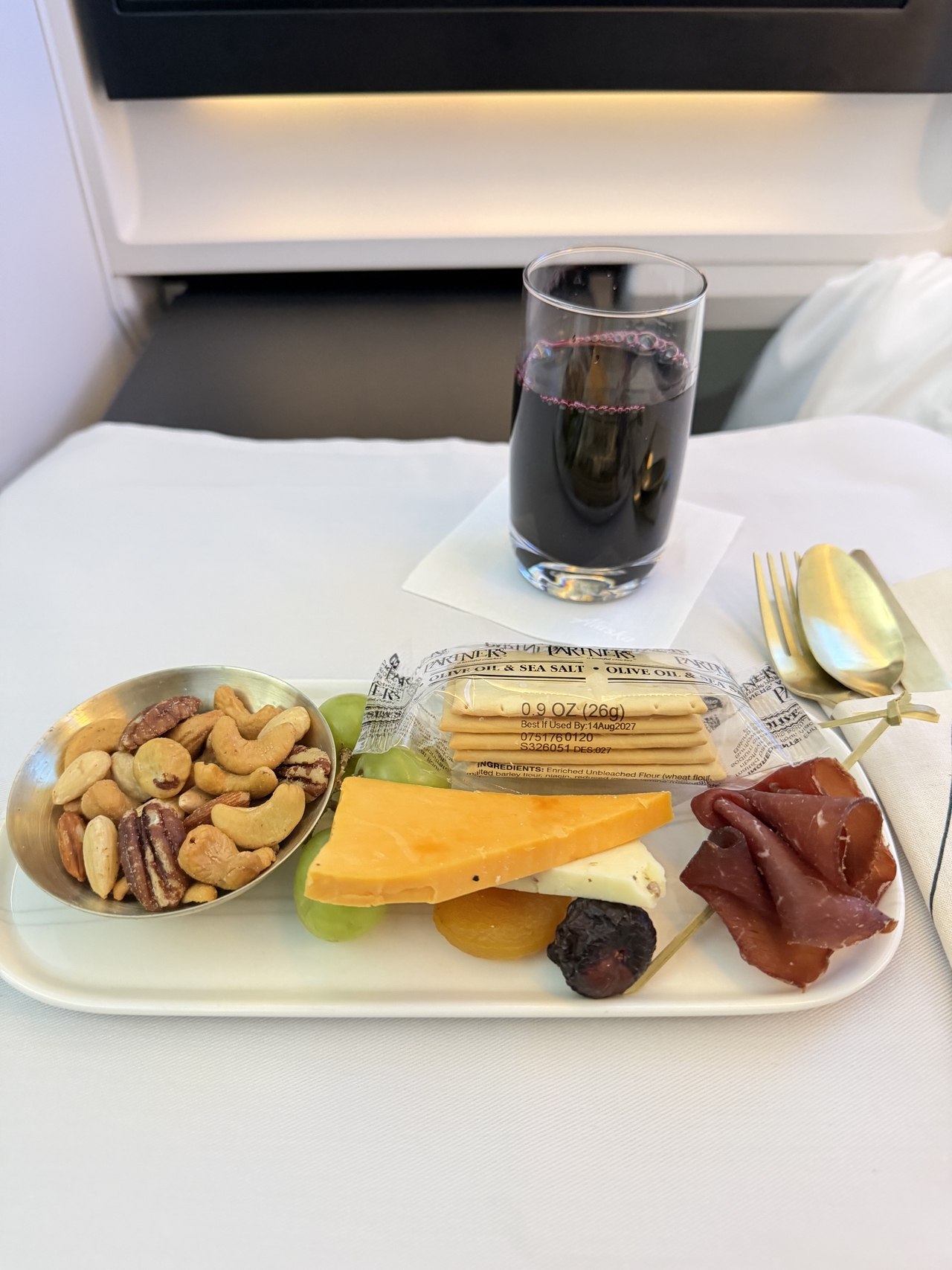 Cheese and charcuterie platter sourced from Pacific Northwest favorites Beecher's and Tillamook (Hong Yoo/The Korea Herald)