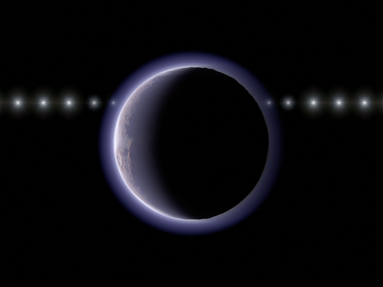 An artist's impression of the object (612533) 2002 XV93, a world beyond Pluto that astronomers believe could have an atmosphere (AFP-Yonhap)