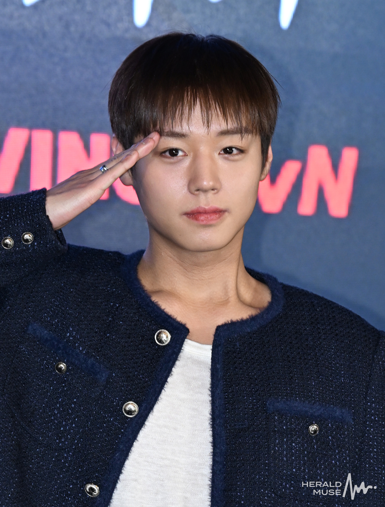 6일 오후 풀만 앰배서더 서울 이스트폴 호텔에서 티빙 오리지널 <취사병 전설이 되다> 제작발표회에서 배우 박지훈이 말하고 있다. 윤병찬 기자