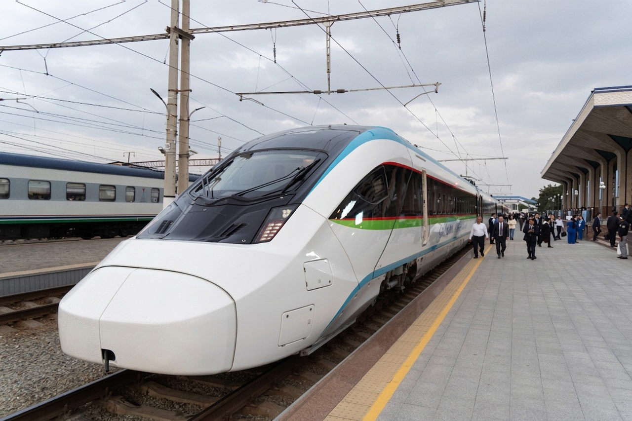 High-speed trains starting operation in Uzbekistan. (Hyundai Rotem)