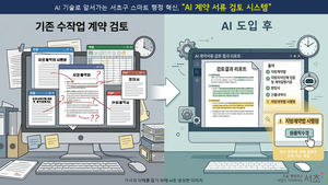 공공기관 계약도 AI로! ...서초구, 전국 최초 AI 기반 계약서류 검토시스템 구축