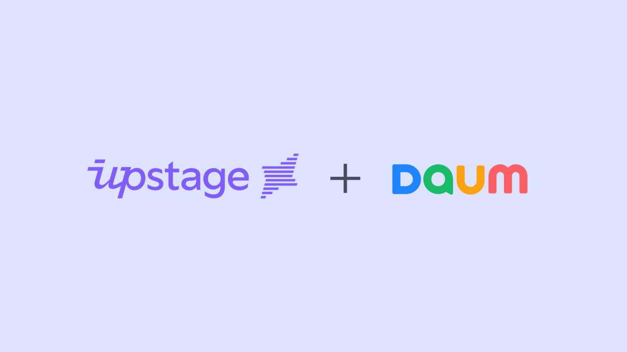 Logos of Upstage and Daum (Upstage)