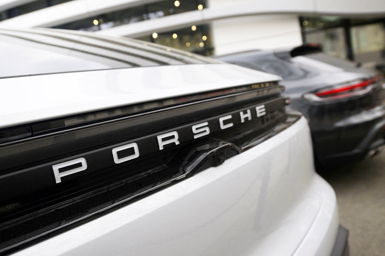 A Porsche car in Cologne, Germany, on March (Reuters-Yonhap)