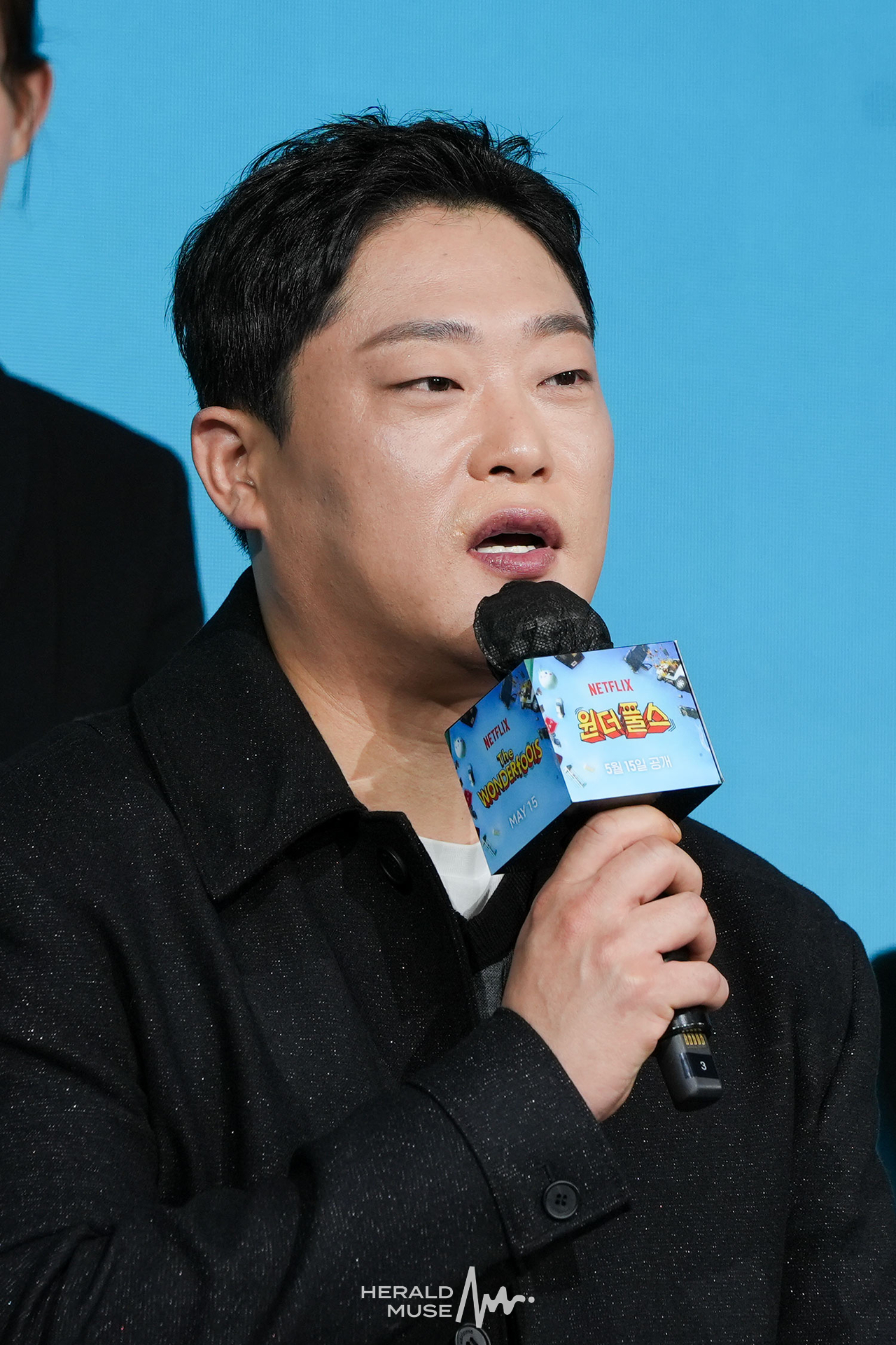 [헤럴드뮤즈=민경빈기자] 넷플릭스 시리즈 ‘원더풀스’ 제작발표회가 12일 오전 서울 종로구 JW 메리어트 동대문 스퀘어 서울에서 진행됐다. 이날 제작발표회에 참석한 배우 임성재가 소감을 전하고 있다.