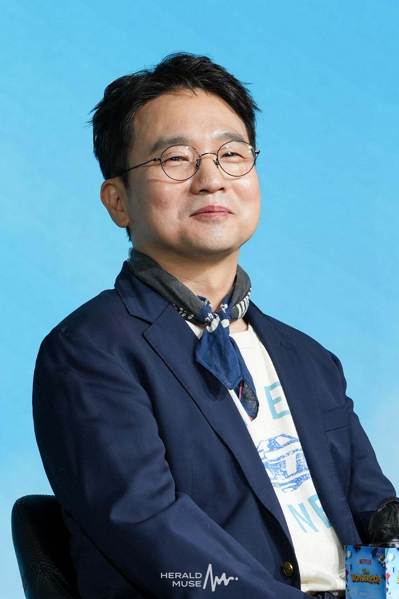 [헤럴드뮤즈=민경빈기자] 넷플릭스 시리즈 ‘원더풀스’ 제작발표회가 12일 오전 서울 종로구 JW 메리어트 동대문 스퀘어 서울에서 진행됐다. 이날 제작발표회에 참석한 유인식 감독이 소감을 전하고 있다.