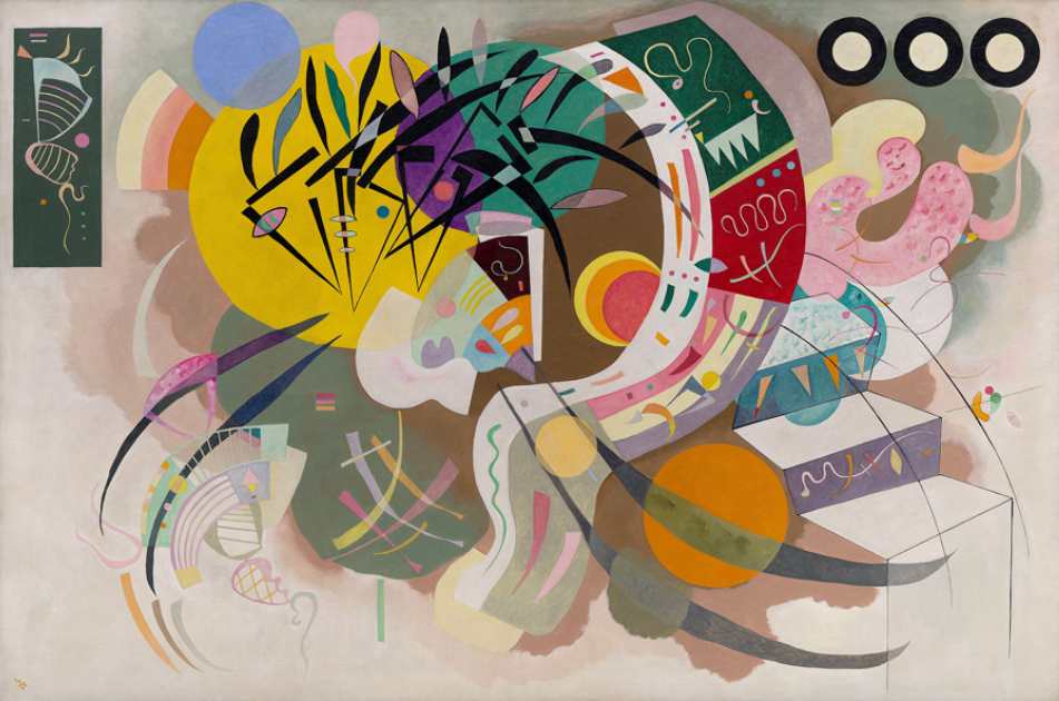 "Crossacks (Fragment zu Komposition IV)" by Vasily Kandinsky (Courtesy of Peggy Guggenheim Collection)