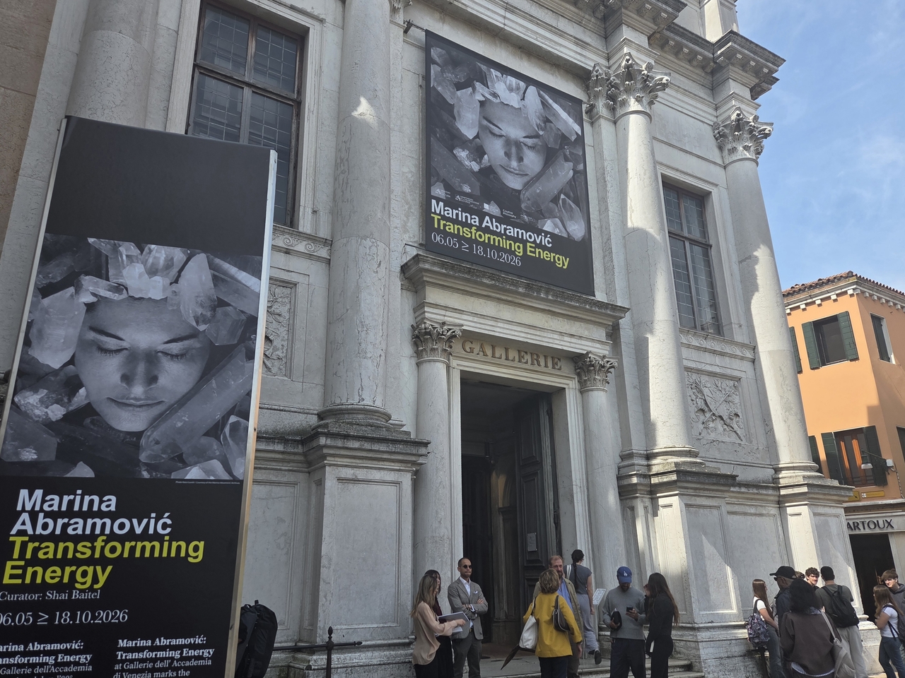 The exhibition "Maria Abramovic: Transforming Energy" is on view at Gallerie dell'Accademia in Venice, Italy, Friday. (Park Yuna/The Korea Herald)