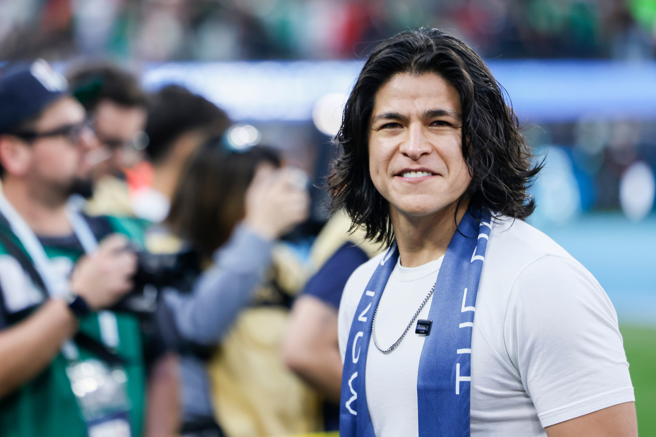 Mexican actor Cristo Fernandez attends a CONCACAF Nations League final soccer match between Mexico and Panama, in Inglewood, California, March 23, 2025.   (AP-Yonhap)
