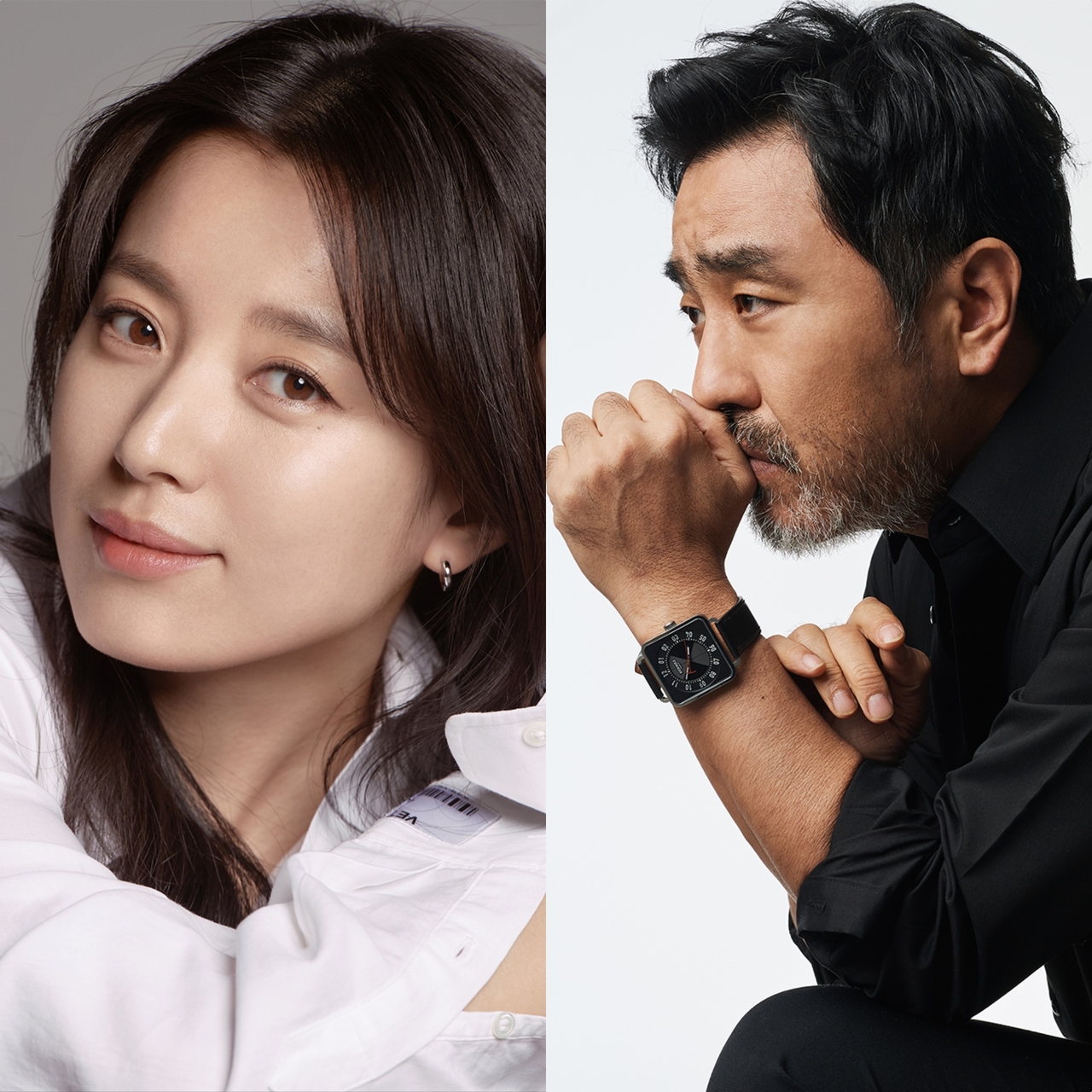 Han Hyo-joo (left) and Ryu Seung-ryong (BH Entertainment, Prain TPC)