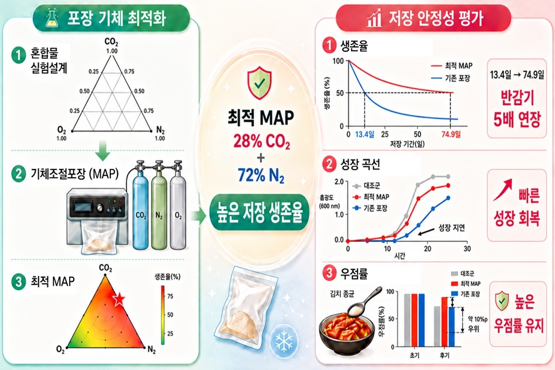 김치종균 기체조절포장(MAP) 기술 개요 [세계김치연구소 제공]