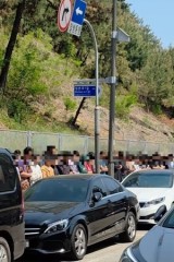 In Ansan, Muslims sometimes gather outdoors to pray -- backlash follows every time
