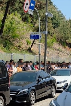 In Ansan, Muslims sometimes gather outdoors to pray -- backlash follows every time