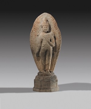 [Treasures from National Museum of Korea] Stone Standing Maitreya Bodhisattva from Gamsansa