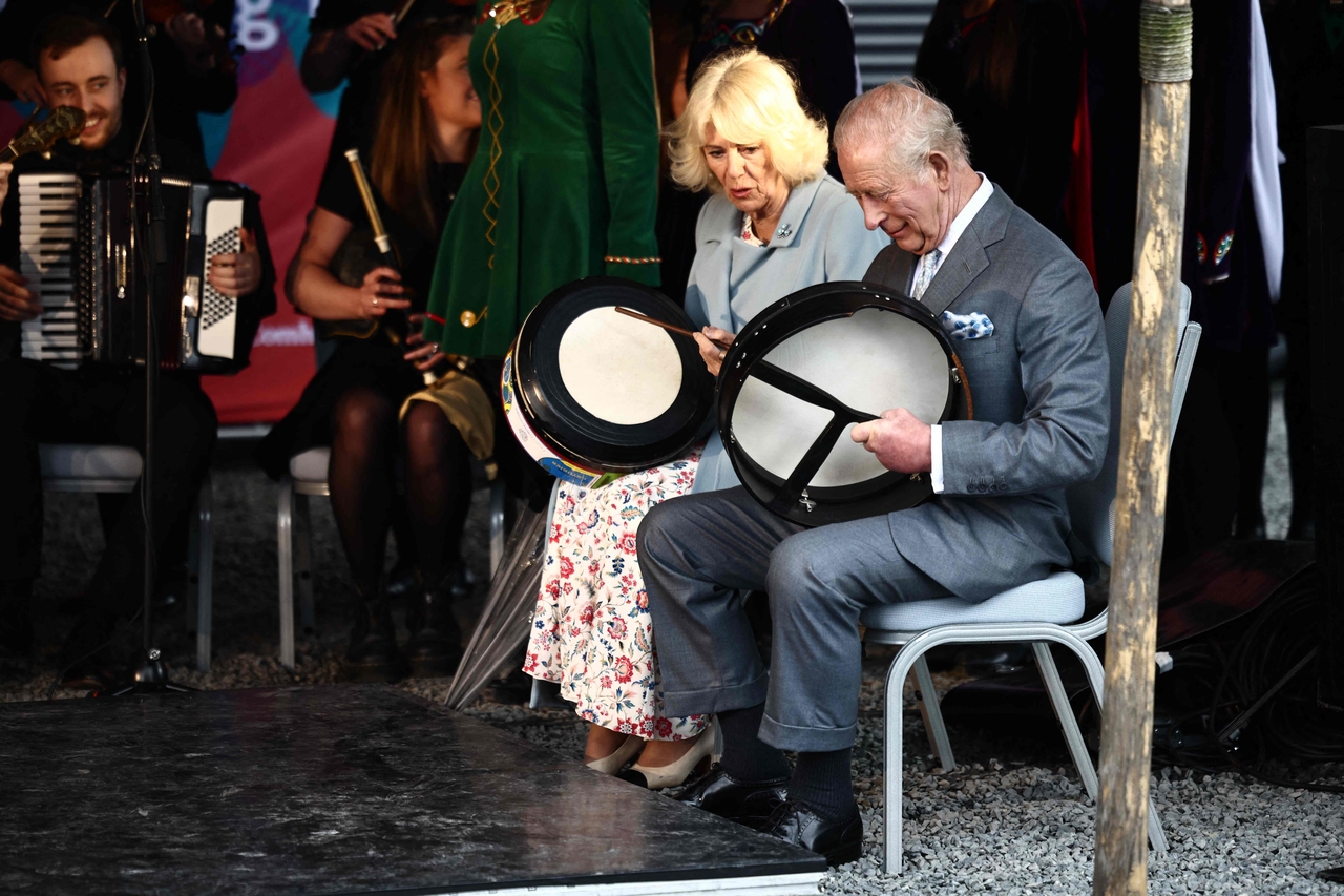 King Charles III bangs drum for Irish music, eyes hip-hop lesson - The Korea Herald