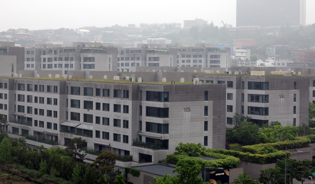 한국 대표 하이엔드 주거시설 나인원한남 전경[연합]