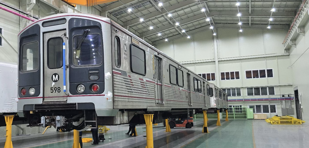 An A650 railcar in its original condition before refurbishment (Woojin Industrial Systems)