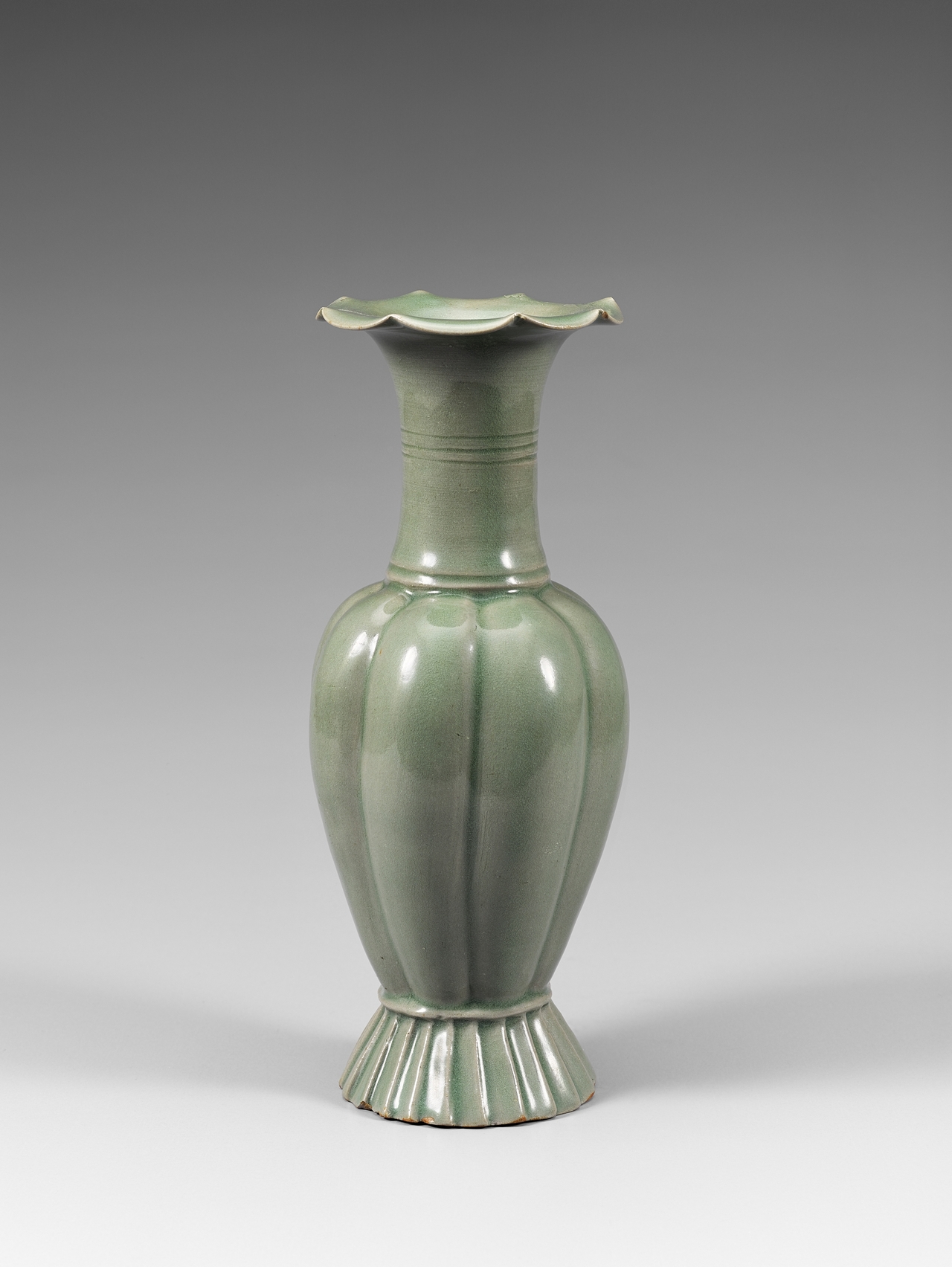 Celadon Melon-shaped Bottle