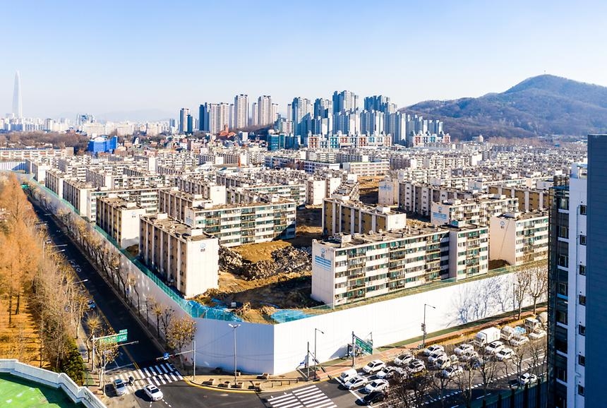 과거 개포주공1단지의 모습. [서울경관기록화사업]