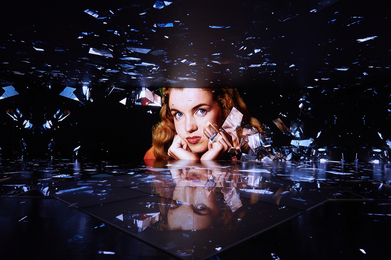 "The Screen Experience" zone at "Manifesting Marilyn," a Marilyn Monroe exhibition at Genesis House New York (Genesis)