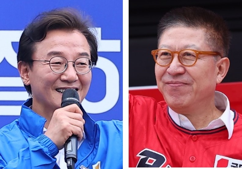 Chun Jae-soo (left) and Park Heong-joon (Yonhap)
