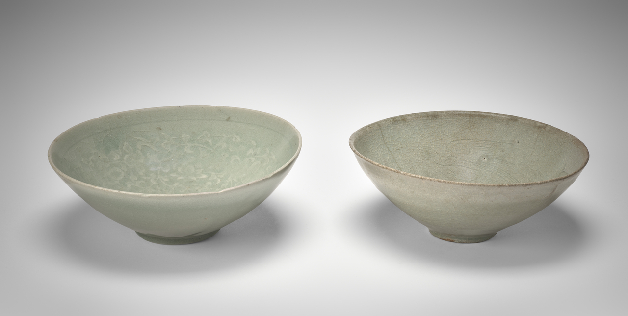 Pair of Goryeo celadon bowls (Sevres National Manufactory and Museum)