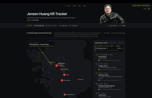 Website tracking Jensen Huang’s Korea itinerary draws over 70,000 visits