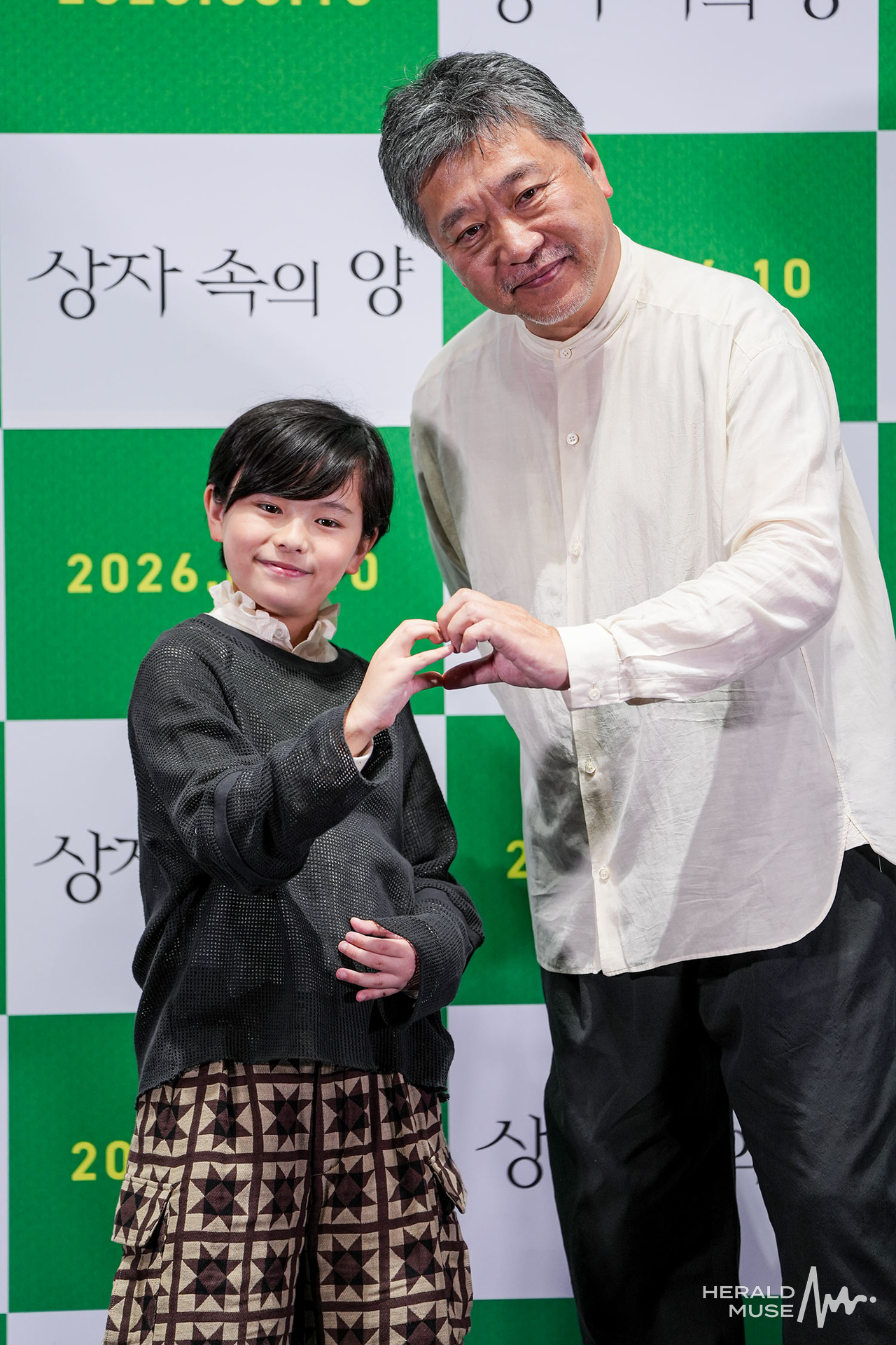 배우 쿠와키 리무, 고레에다 히로카즈 감독/사진=민경빈 기자