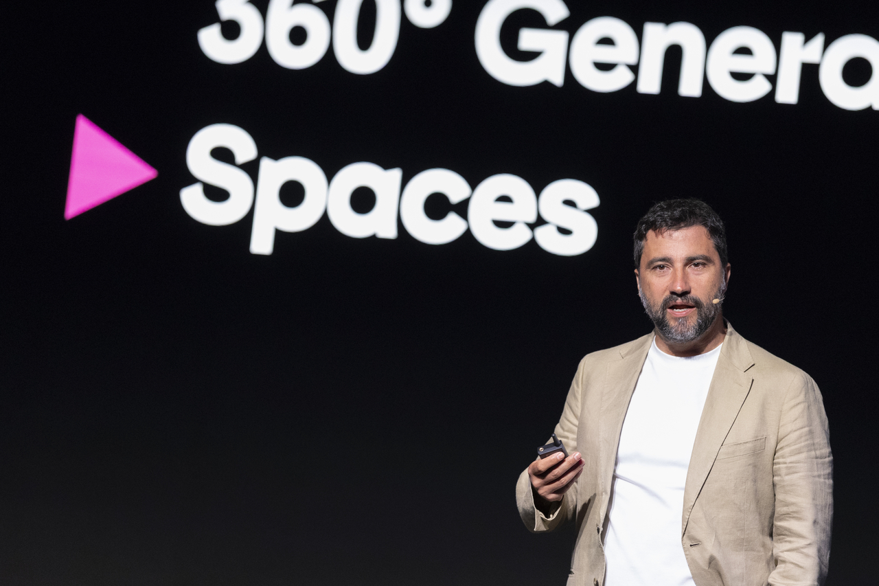 Joaquín Cuenca, CEO of Mgnific, speaks at Upscale Conference held in San Francisco, Wednesday. (Magnific)