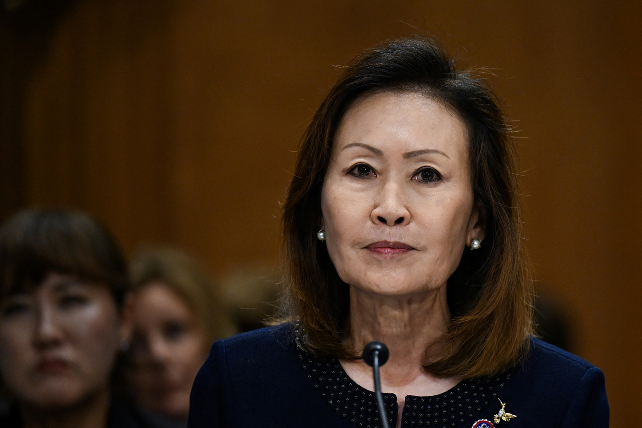 Michelle Steel testifies during a Senate Foreign Relations Committee confirmation hearing on her nomination to be US ambassador to South Korea on Capitol Hill in Washington on May 20, 2026. (Reuters)