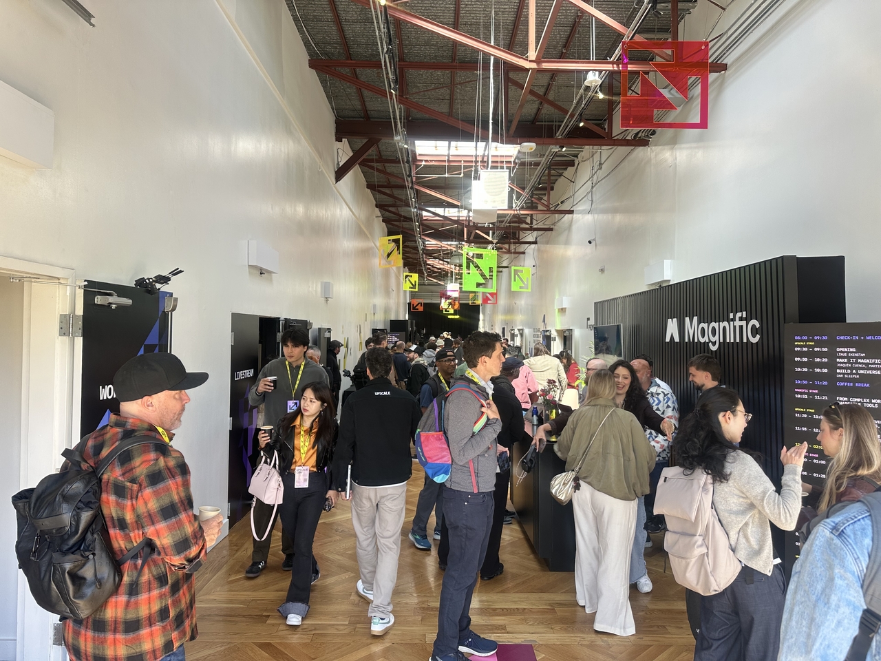 Participants ranging from AI creatives to industry officials gather at the Upscale Conference held at the Midway in San Francisco. (Choi Jeong-yoon/ The Korea Herald)