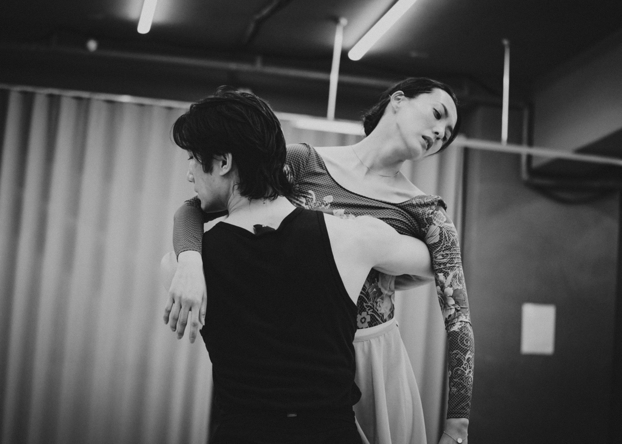 Dancers rehearse a scene from "Ballet Arirang." (Ballet Festival Korea)