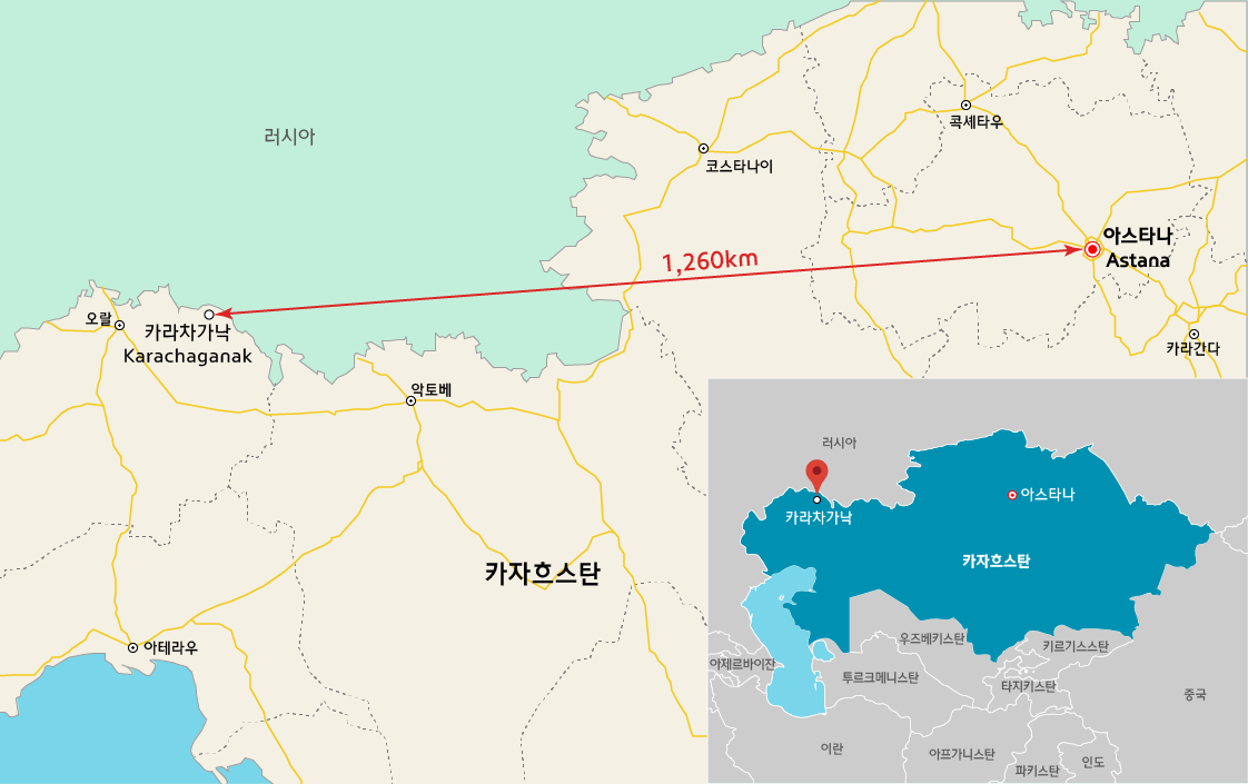 The Karachaganak Processing Complex in Kazakhstan (Hyundai Engineering)