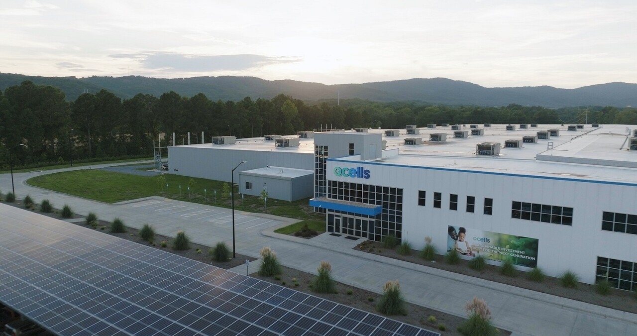 Hanwha Qcells' solar panel manufacturing facility in Dalton, Georgia (Hanwha Solutions)