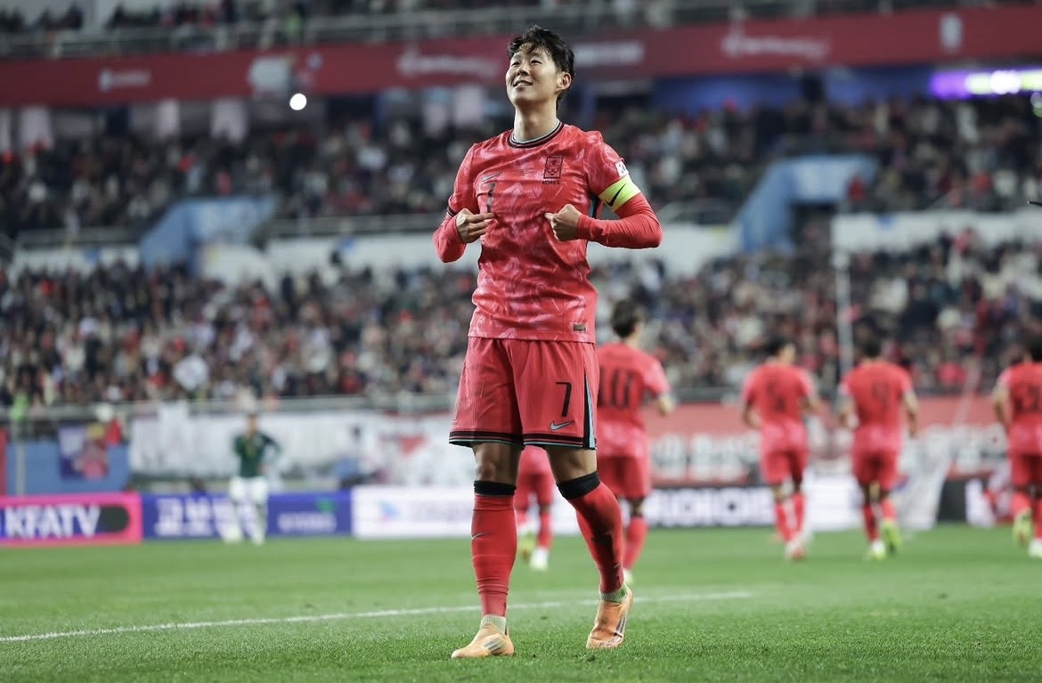 South Korea captain Son Heung-min in his No. 7 jersey (Son's Instagram)