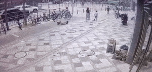 Video captures mother's split-second rescue of son from oncoming bus