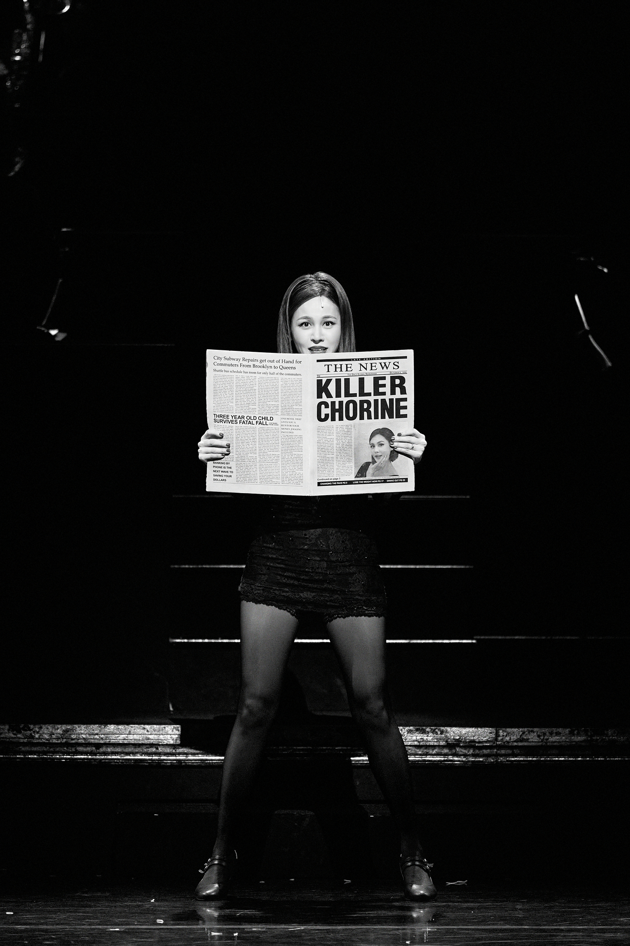 Musical actor Ivy performs as Roxie Hart in the 2024 Korean production of "Chicago." (Seensee Company)