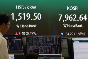 Seoul shares open sharply lower on renewed Iran tensions, US tech losses