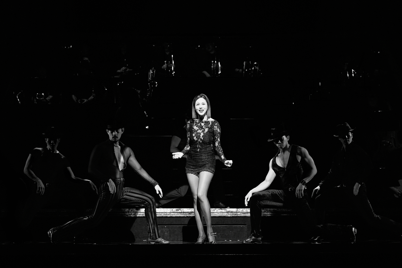Musical actor Ivy performs as Roxie Hart in the 2024 Korean production of "Chicago." (Seensee Company)